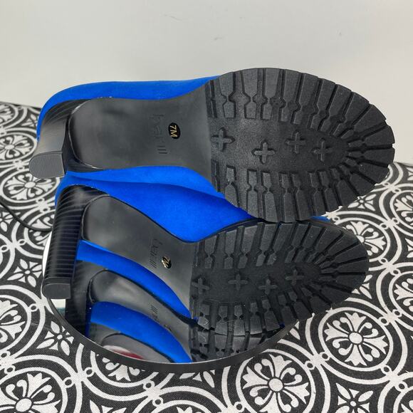 Bar III Dillian Front Zip Shooties, Cobalt Micro, 7M - Picture 9 of 10